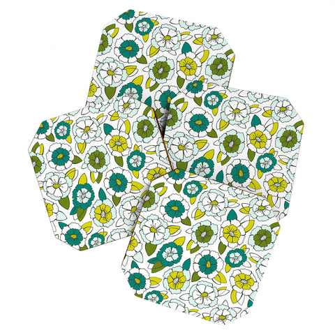 Heather Dutton Tropical Bloom Coaster Set