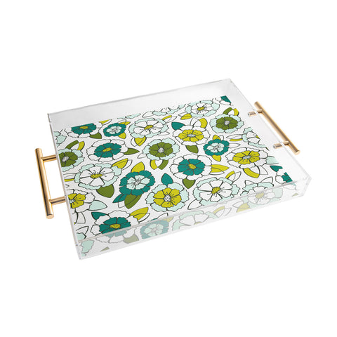 Heather Dutton Tropical Bloom Acrylic Tray