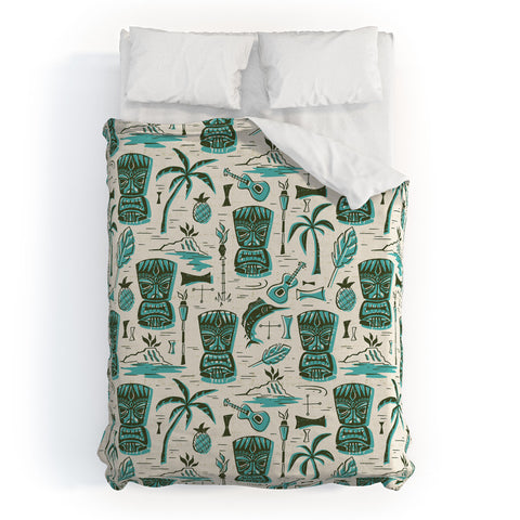 Heather Dutton Tropical Tiki Duvet Cover