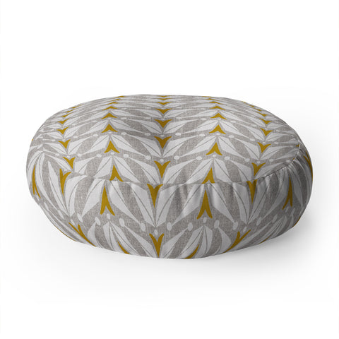 Heather Dutton Tulipa Flax Floor Pillow Round