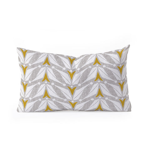 Heather Dutton Tulipa Flax Oblong Throw Pillow