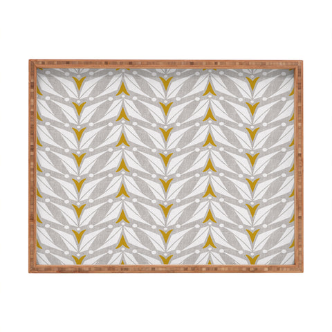 Heather Dutton Tulipa Flax Rectangular Tray