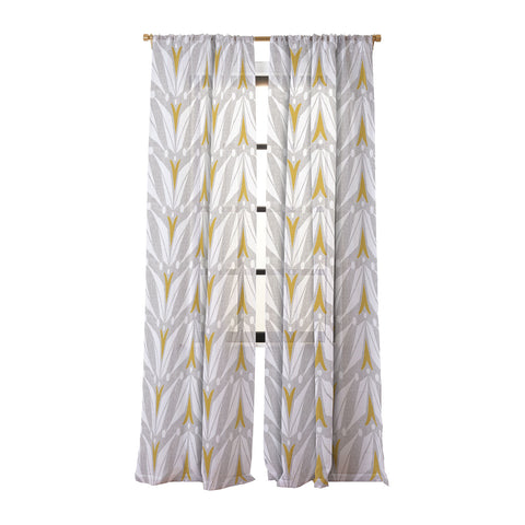 Heather Dutton Tulipa Flax Sheer Window Curtain