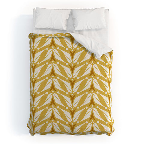 Heather Dutton Tulipa Goldenrod Duvet Cover