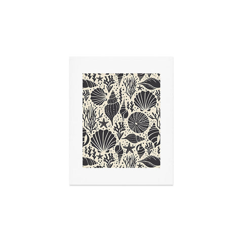 Heather Dutton Washed Ashore Ivory Charcoal Art Print