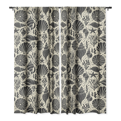 Heather Dutton Washed Ashore Ivory Charcoal Blackout Non Repeat