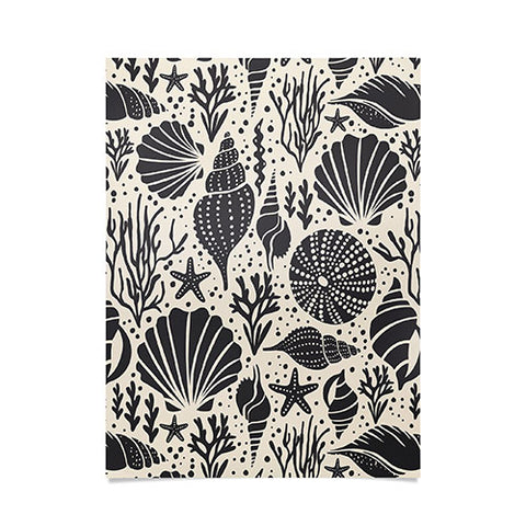 Heather Dutton Washed Ashore Ivory Charcoal Poster