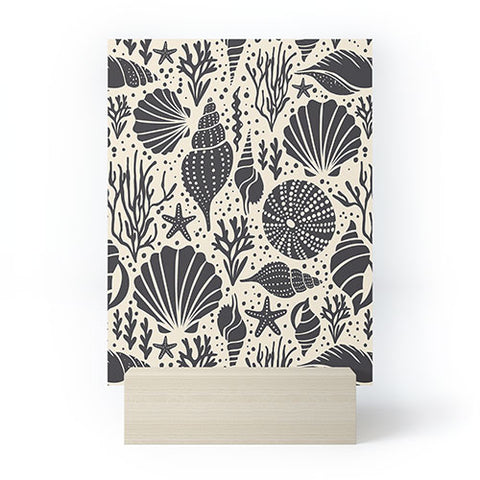 Heather Dutton Washed Ashore Ivory Charcoal Mini Art Print