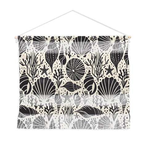 Heather Dutton Washed Ashore Ivory Charcoal Wall Hanging Landscape