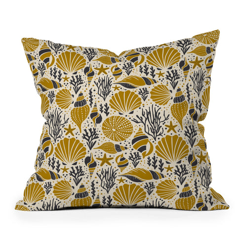 Heather Dutton Washed Ashore Ivory Multi Outdoor Throw Pillow