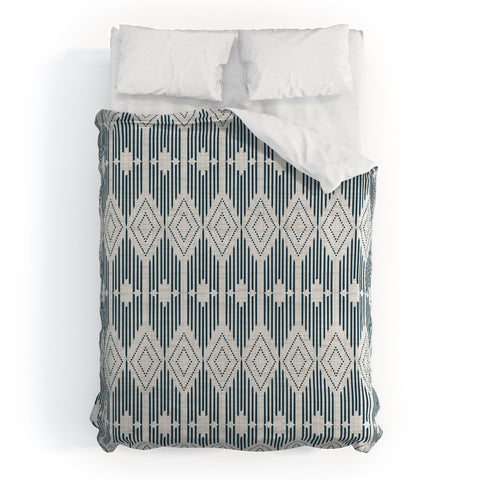 Heather Dutton West End Midnight Linen Duvet Cover