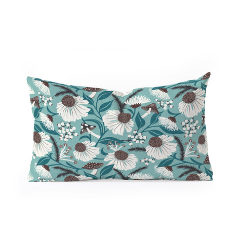 Heather Dutton Woodland Botanique Breeze Oblong Throw Pillow