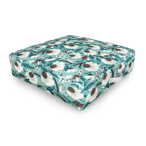 Heather Dutton Woodland Botanique Breeze Outdoor Floor Cushion