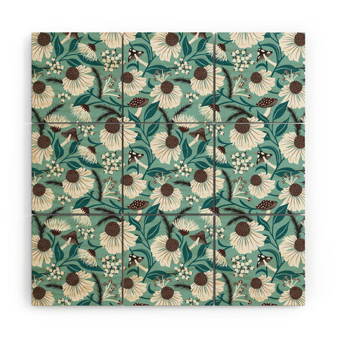 Heather Dutton Woodland Botanique Breeze Wood Wall Mural