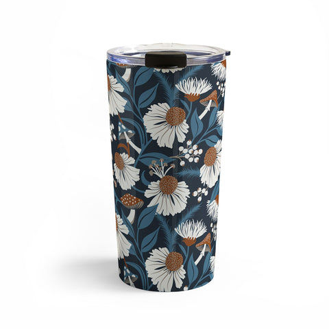 Heather Dutton Woodland Botanique Midnight Travel Mug