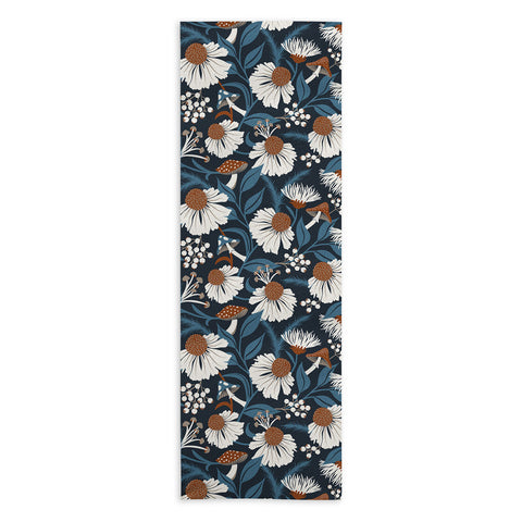 Heather Dutton Woodland Botanique Midnight Yoga Towel