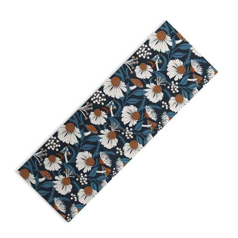 Heather Dutton Woodland Botanique Midnight Yoga Mat