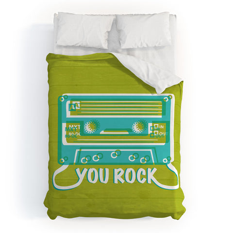 Heather Dutton You Rock Duvet Cover