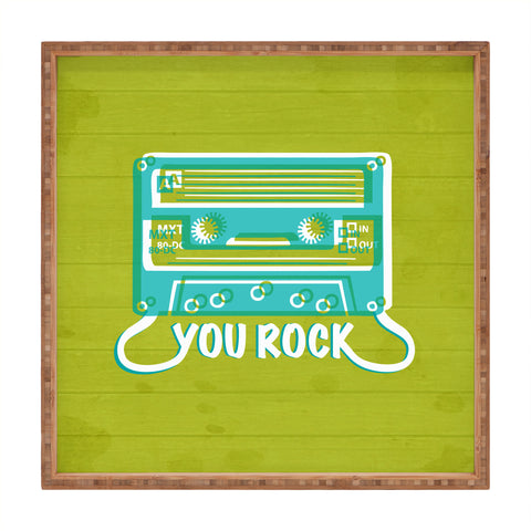 Heather Dutton You Rock Square Tray