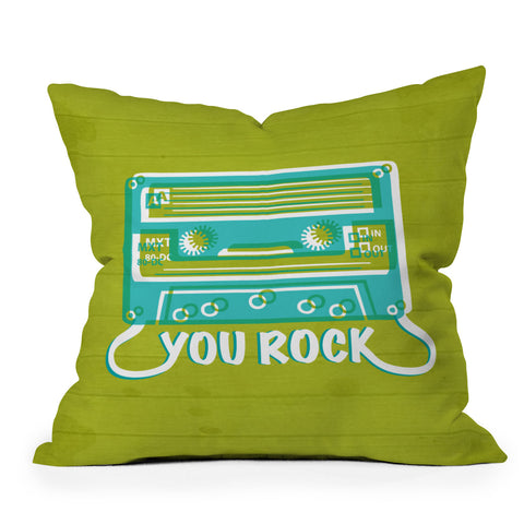 Heather Dutton You Rock Outdoor Throw Pillow