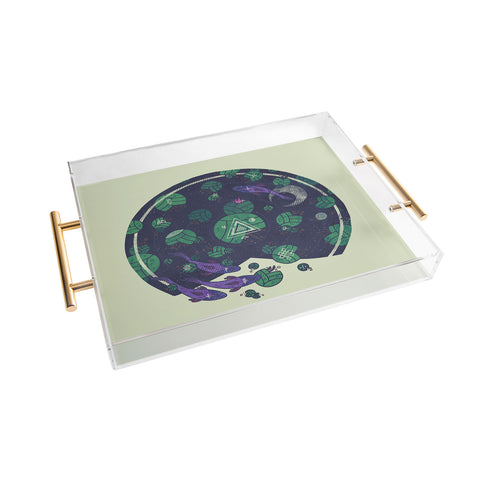 Hector Mansilla Amongst the Lilypads Acrylic Tray
