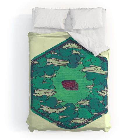Hector Mansilla Away from Everything Duvet Cover
