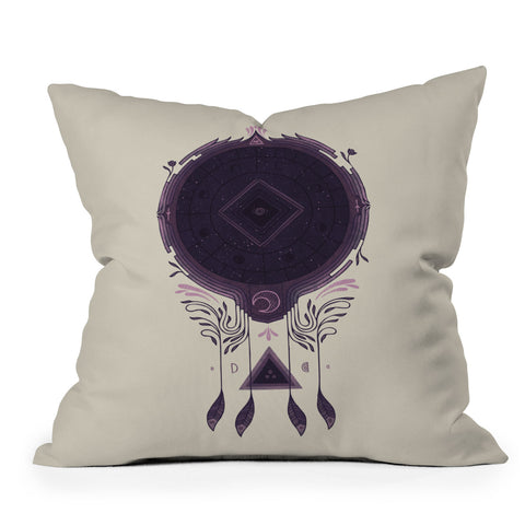 Hector Mansilla Cosmic Dreaming Outdoor Throw Pillow