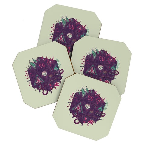 Hector Mansilla Die of Death Coaster Set