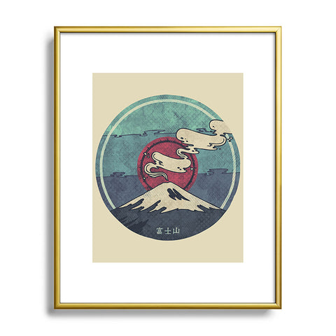 Hector Mansilla Fuji Metal Framed Art Print