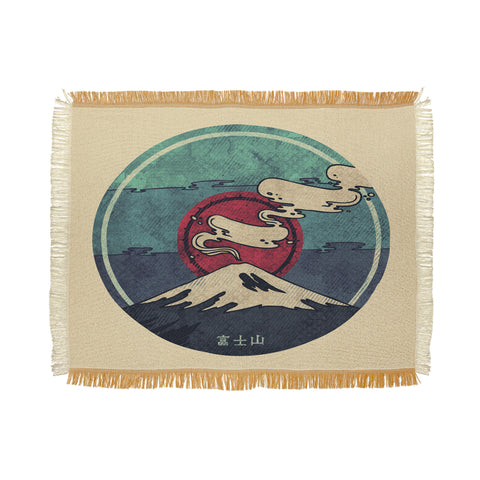 Hector Mansilla Fuji Throw Blanket