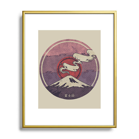 Hector Mansilla Fujisan Metal Framed Art Print