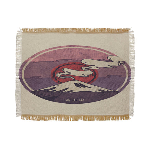 Hector Mansilla Fujisan Throw Blanket