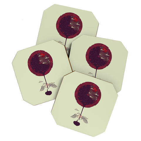 Hector Mansilla Night Falling Coaster Set