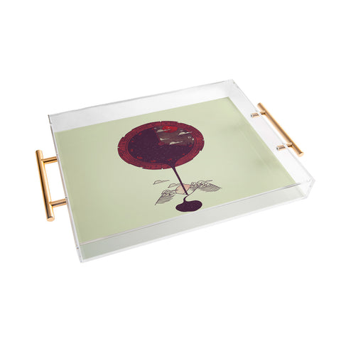 Hector Mansilla Night Falling Acrylic Tray