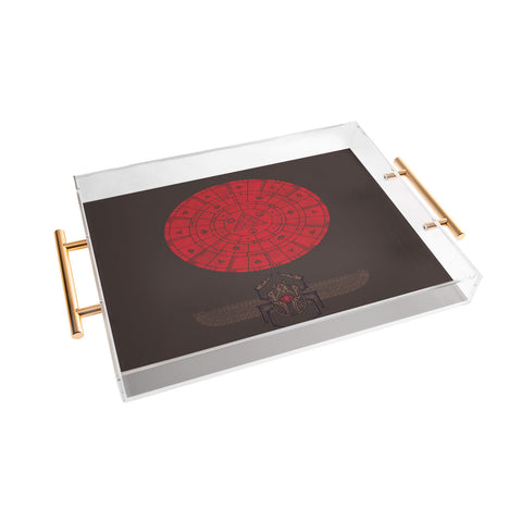 Hector Mansilla Sacred Sun Acrylic Tray