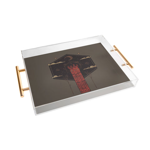 Hector Mansilla The Crimson Tower Acrylic Tray