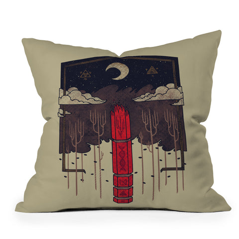 Hector Mansilla The Lost Obelisk Outdoor Throw Pillow