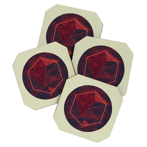 Hector Mansilla Thinking of a Foreign Girl Coaster Set