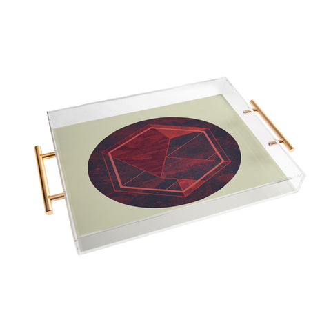 Hector Mansilla Thinking of a Foreign Girl Acrylic Tray