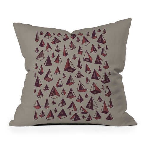Hector Mansilla Triangles Are My Favorite Shape Outdoor Throw Pillow