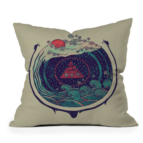 Hector Mansilla Water Outdoor Throw Pillow