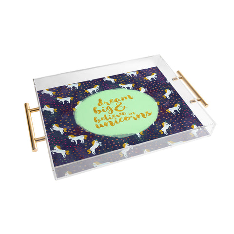 Hello Sayang Believe in Unicorns Acrylic Tray