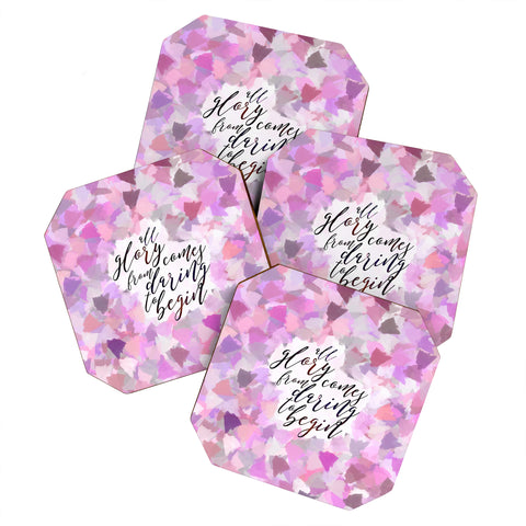 Hello Sayang Daring to Begin Coaster Set