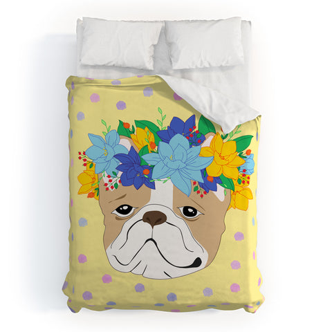 Hello Sayang Frenchies Duvet Cover