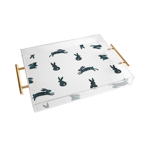 Hello Sayang Funny Bunnies Acrylic Tray