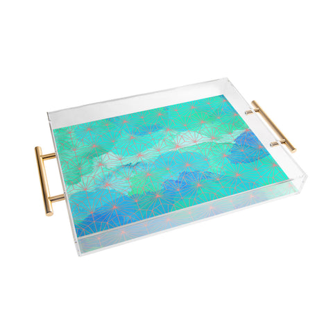 Hello Sayang Geo Deep Blue Acrylic Tray