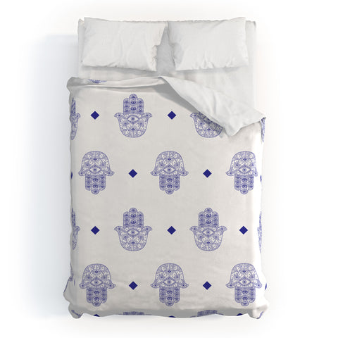 Hello Sayang Hand of Fatima Duvet Cover