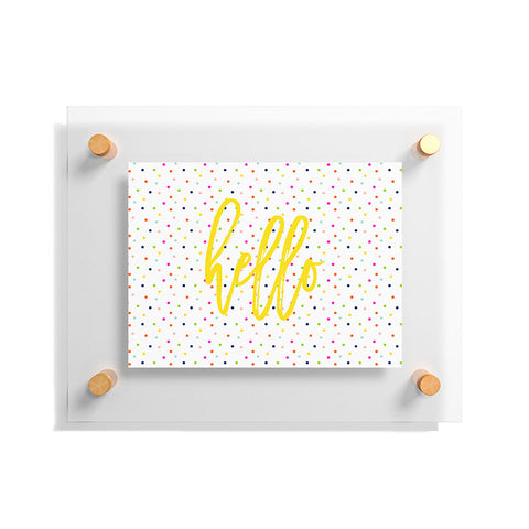 Hello Sayang Happy Dots To You Floating Acrylic Print