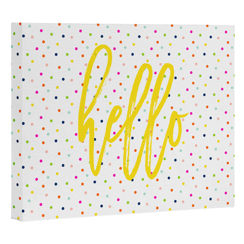 Hello Sayang Happy Dots To You Art Canvas