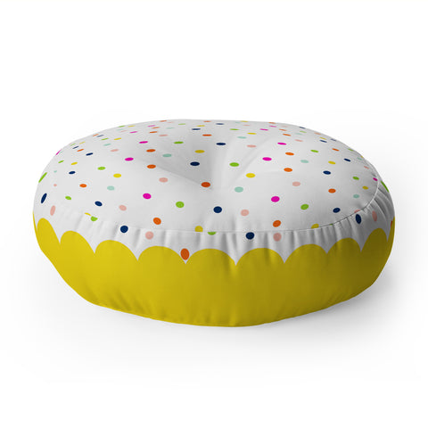 Hello Sayang Happy Dots To You Floor Pillow Round
